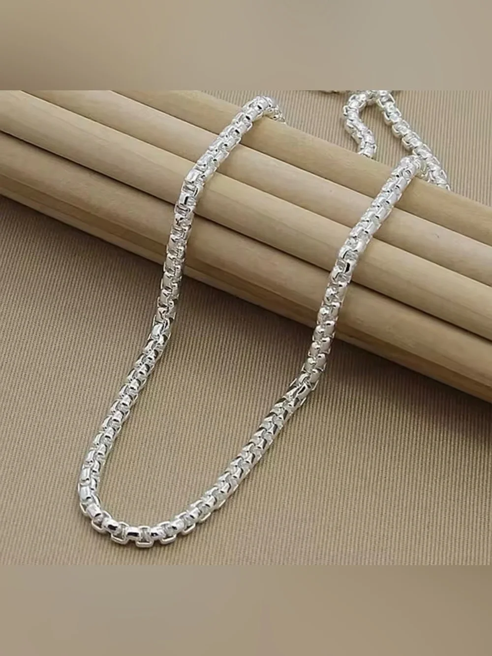 Italian Luxury Boutique 925 Sterling Silver Chain Bracelet Set 2 Pc NWOT